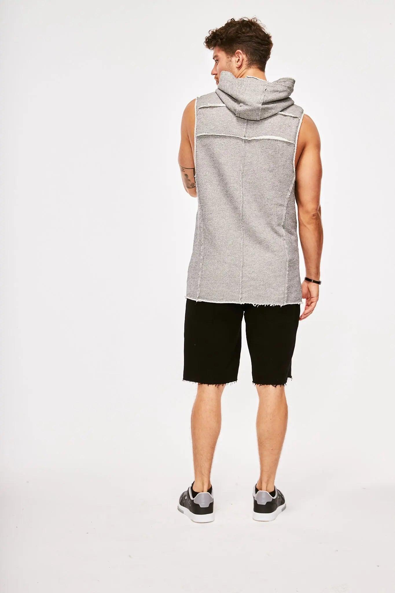 Men's Oversized Knit Shorts in Black THIMOON®