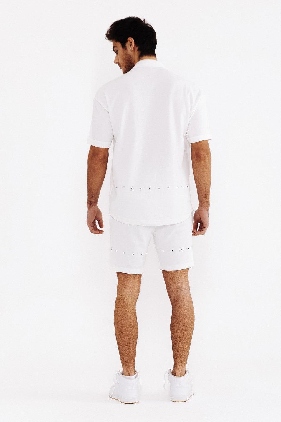 Men's White Shirt & Shorts Outfit THIMOON