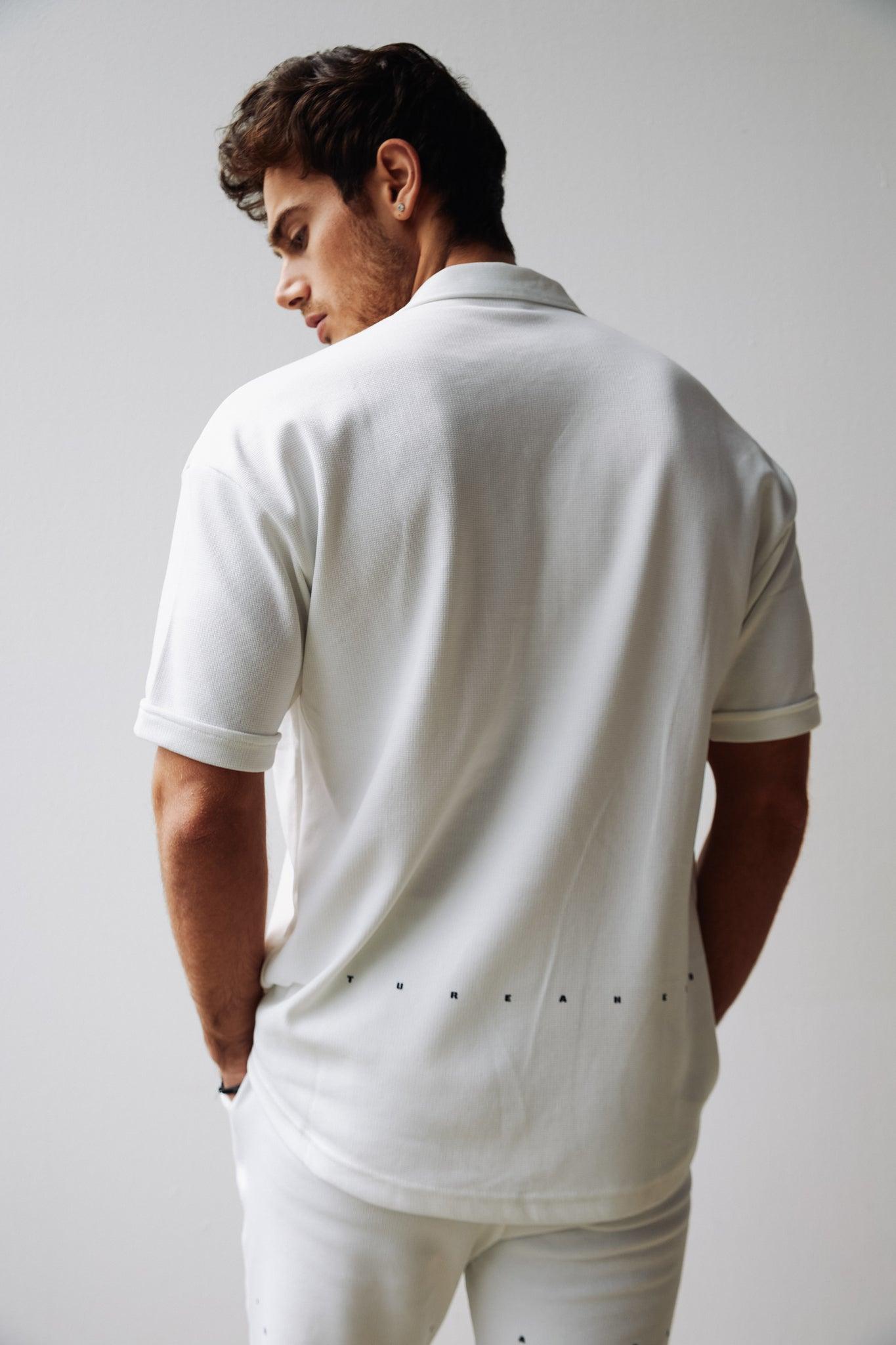Men's White Shirt & Shorts Outfit THIMOON